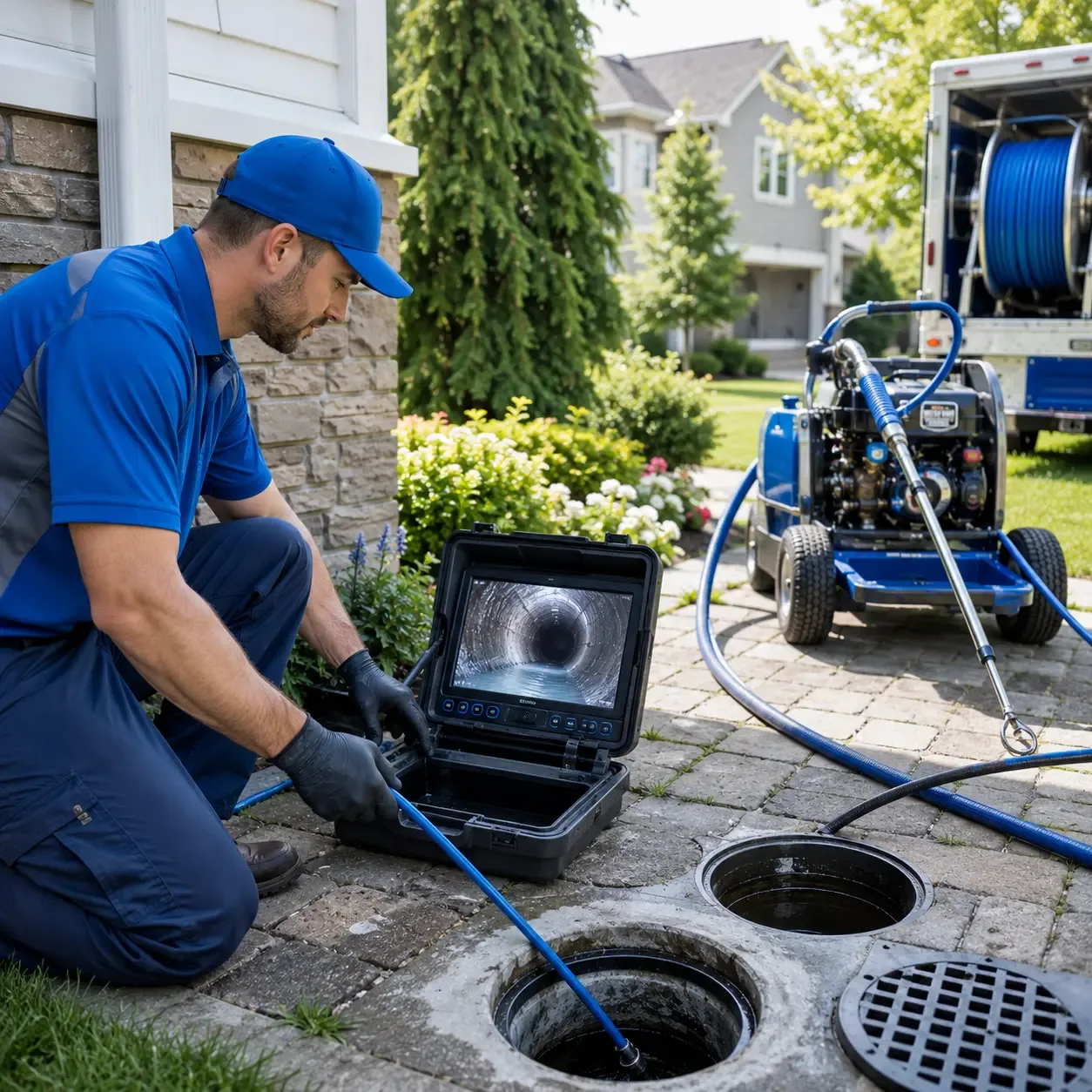 Outdoor drain cleaning professionals serving Glenfield, NY