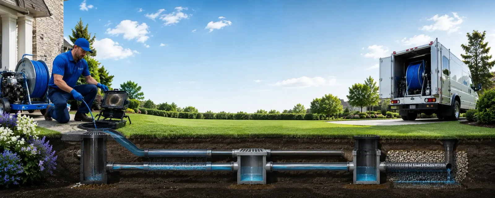 Outdoor drain cleaning information for Glenfield, NY
